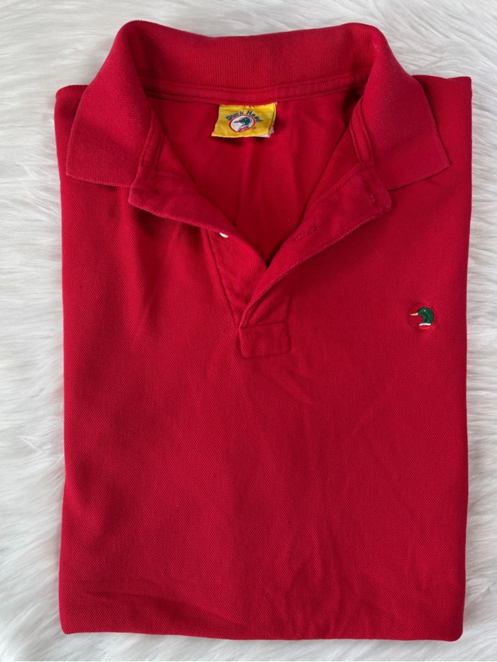 Vintage Duck Head Classic Red Polo